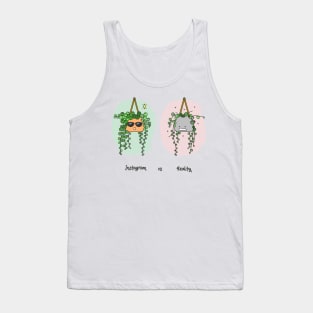 String of Pearls Instagram vs Reality Tank Top